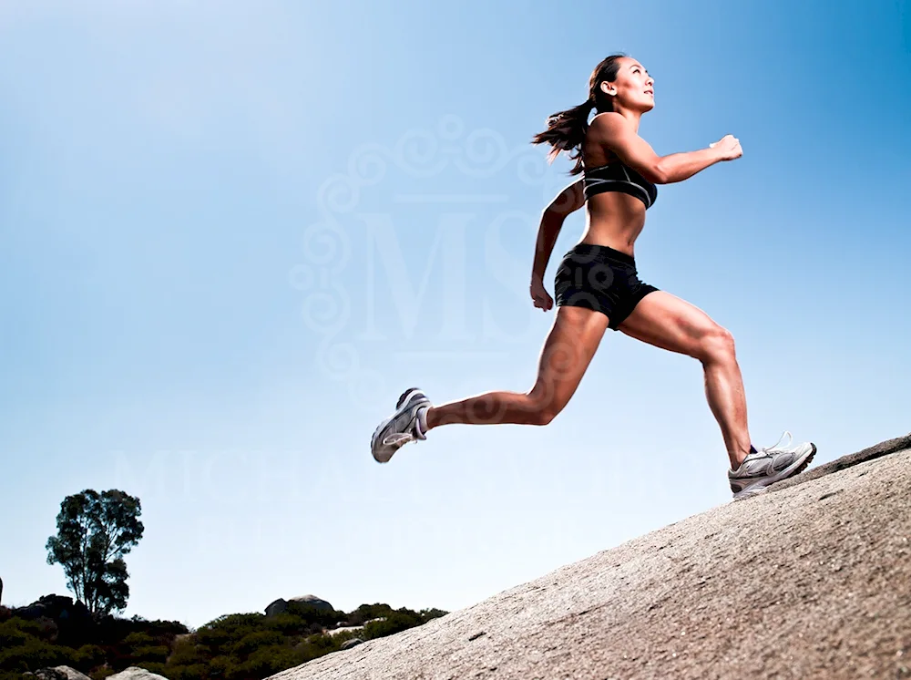 Running in the mountains