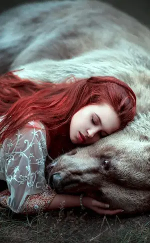 Girl and Bear