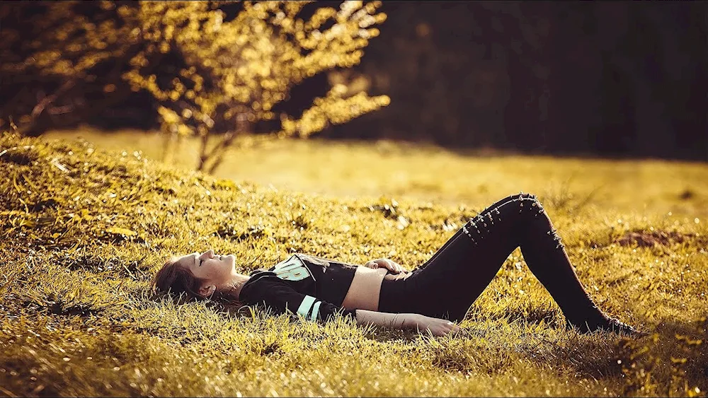 Man lying on his side