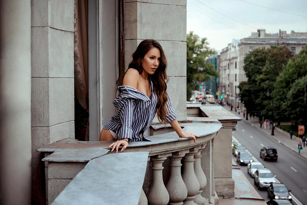 Girl on balcony