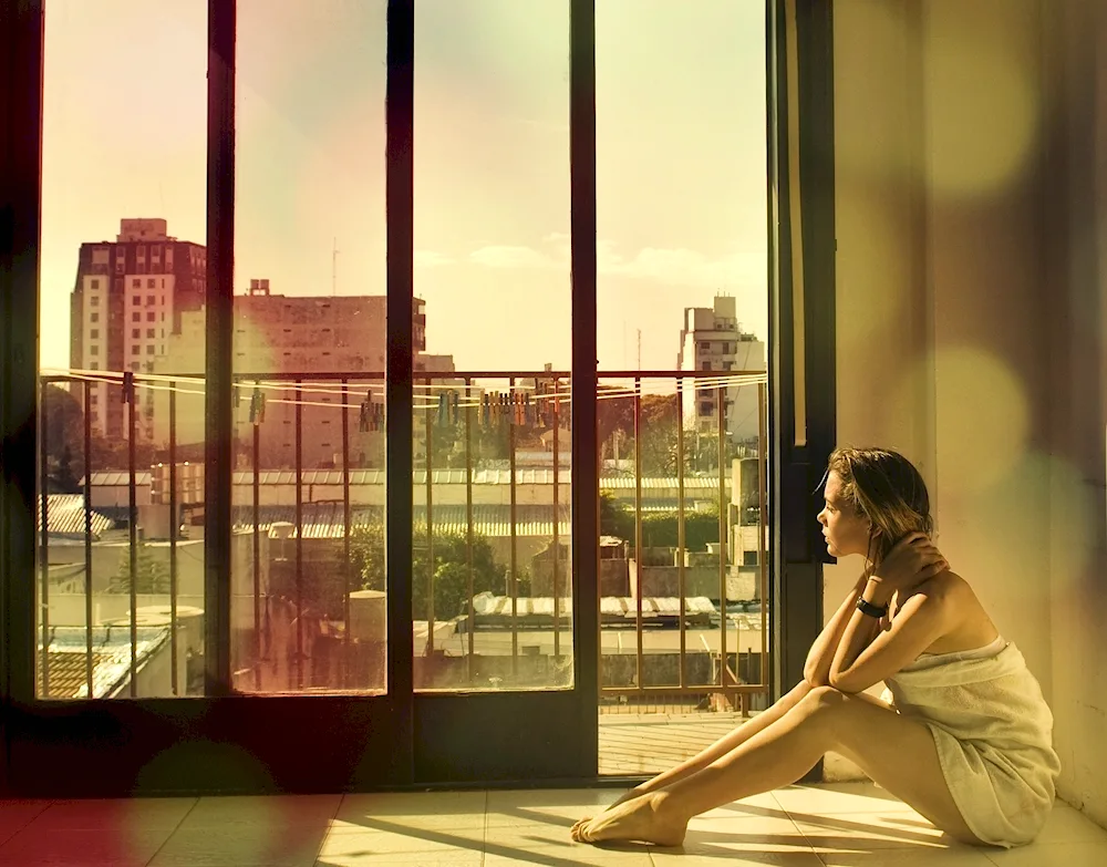 Girl on the balcony