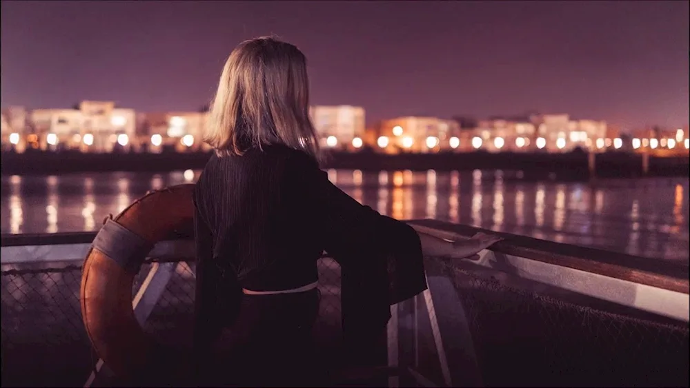 Blonde with a bob