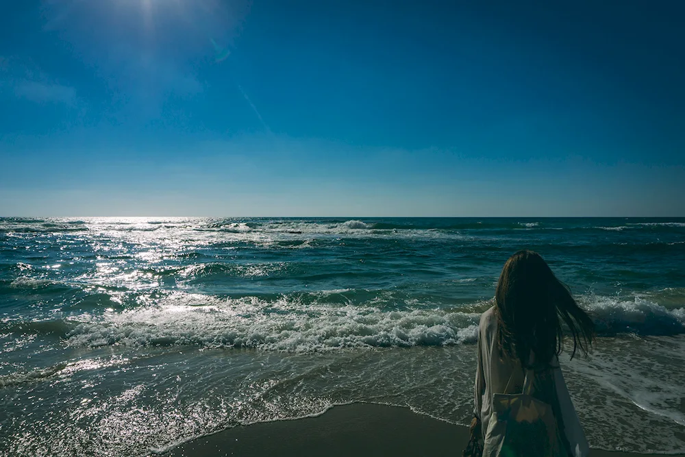 Girl by the sea