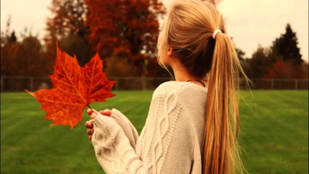 Girl autumn