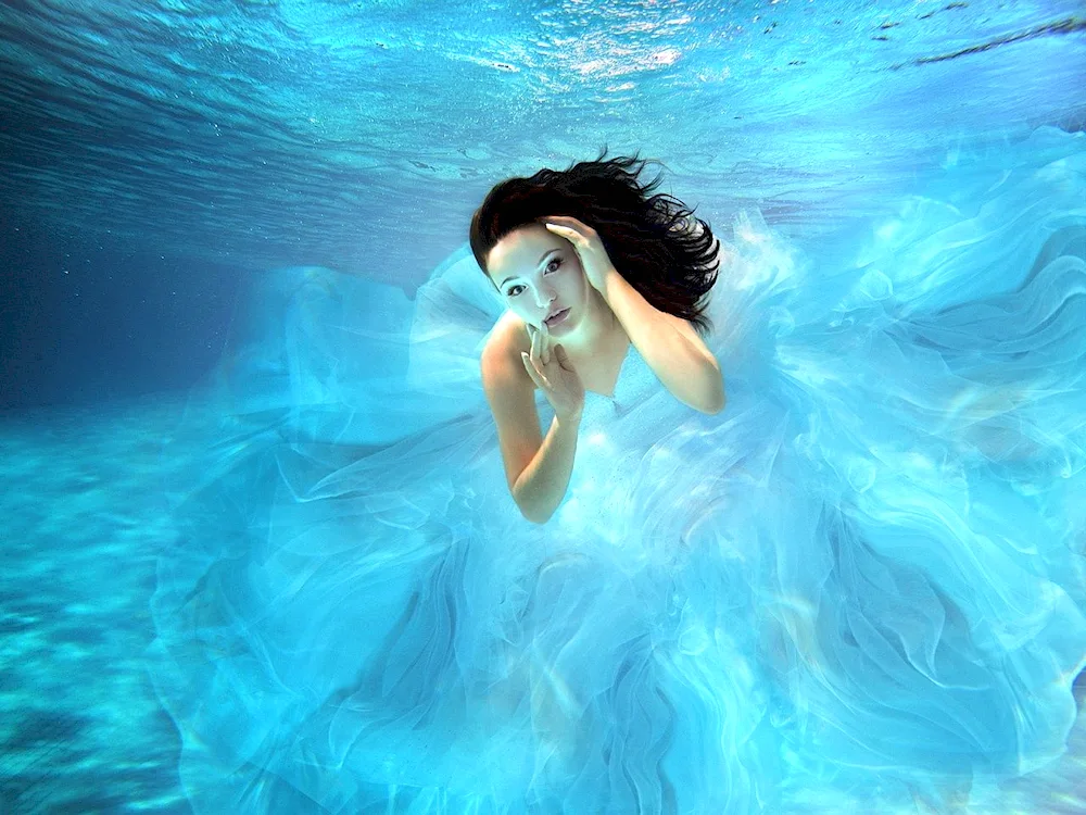 Girl underwater