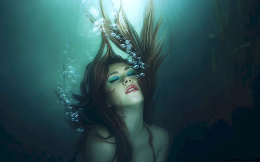 Girl underwater