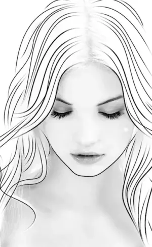 Girl drawing