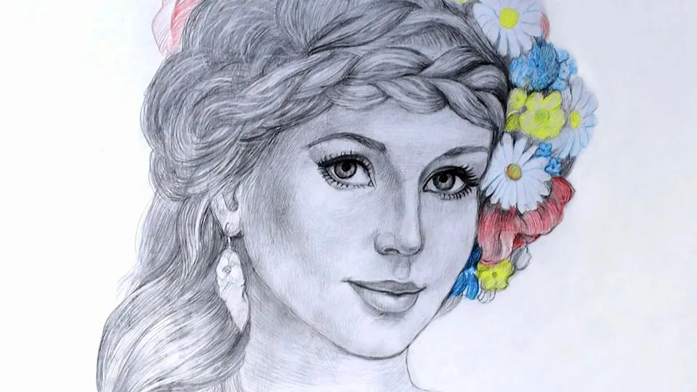 Girl drawing