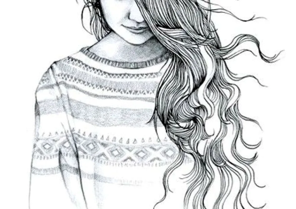 Abstract portrait of a girl