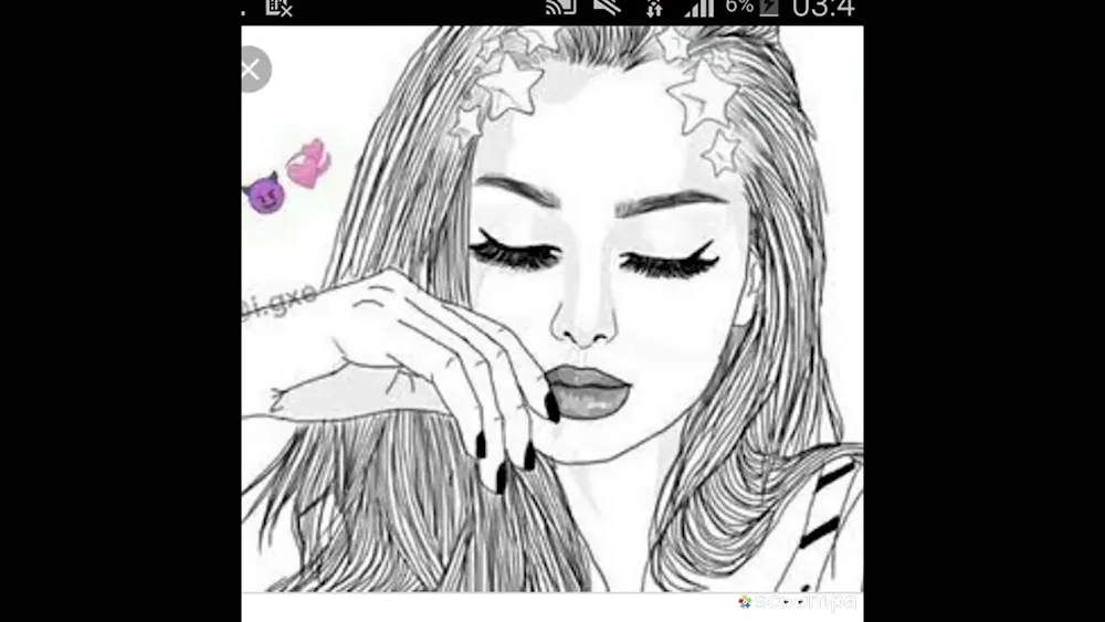 Girl drawing