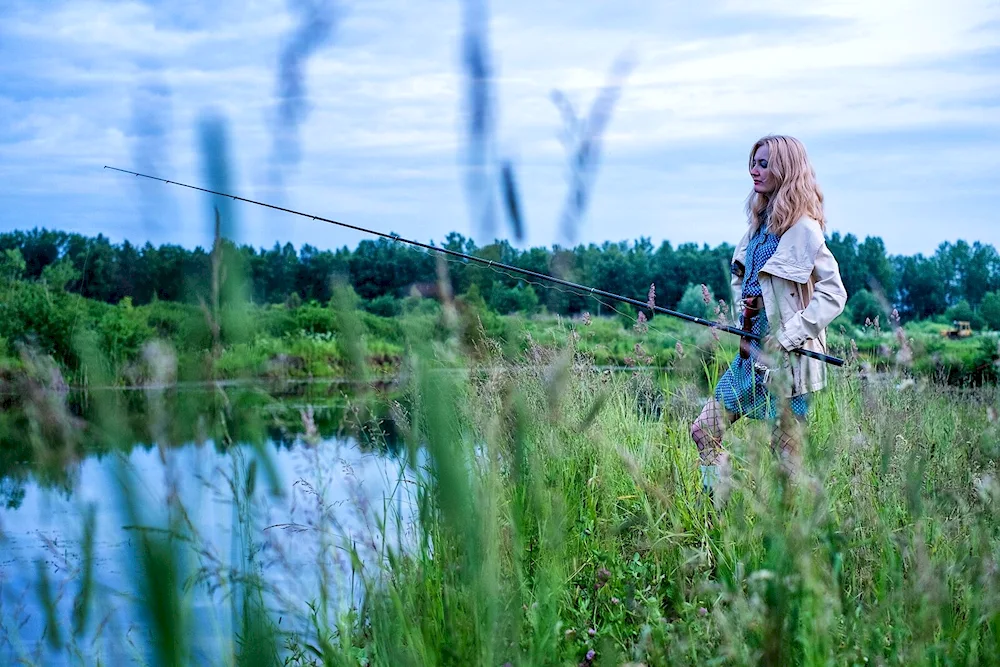 Girl fishing