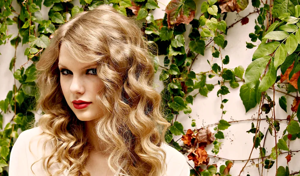 Girl with white curly hair