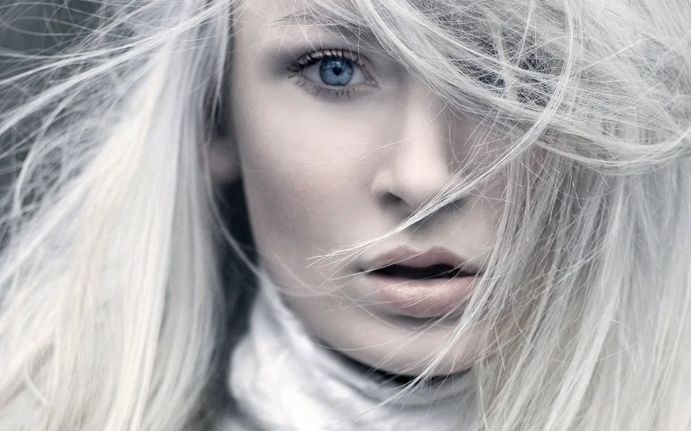 Platinum hair