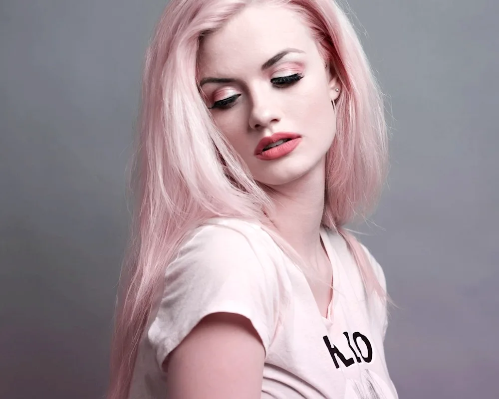 Girl with pale skin