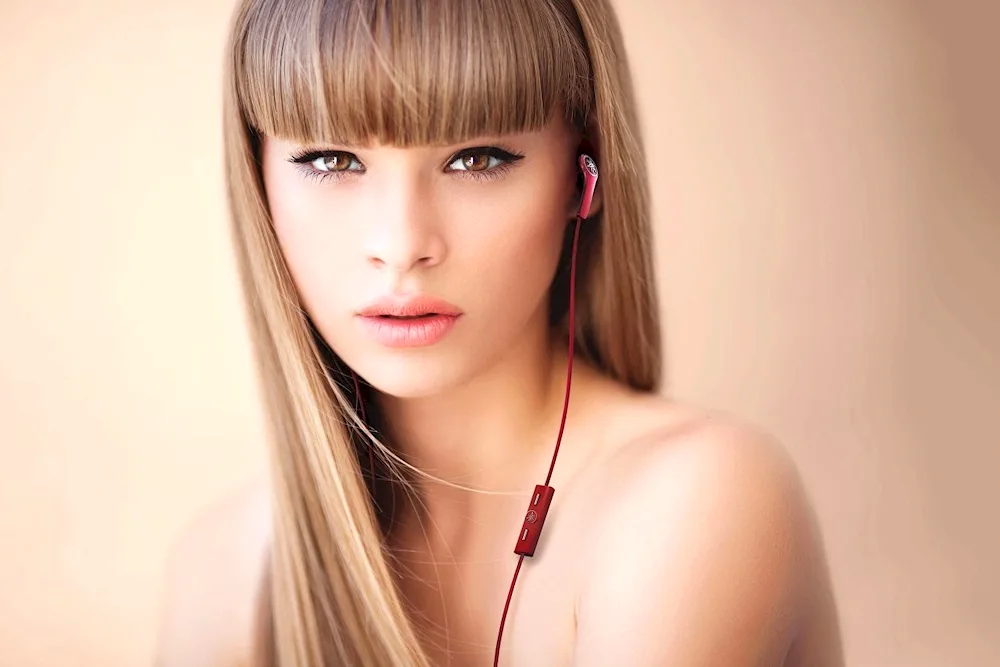 Girl with bangs