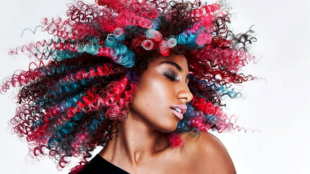 Girl with bright hair