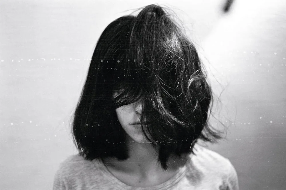 Girl with a back bob