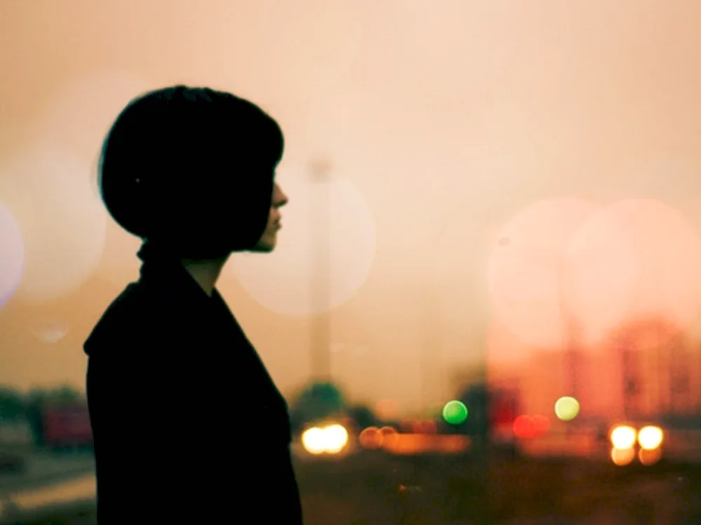Girl with brown hair from back