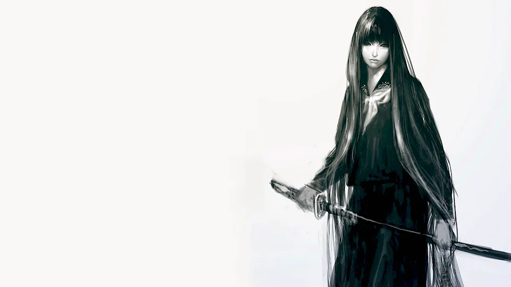 Girl with katana