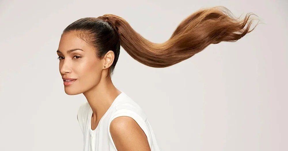 Girl with ponytail