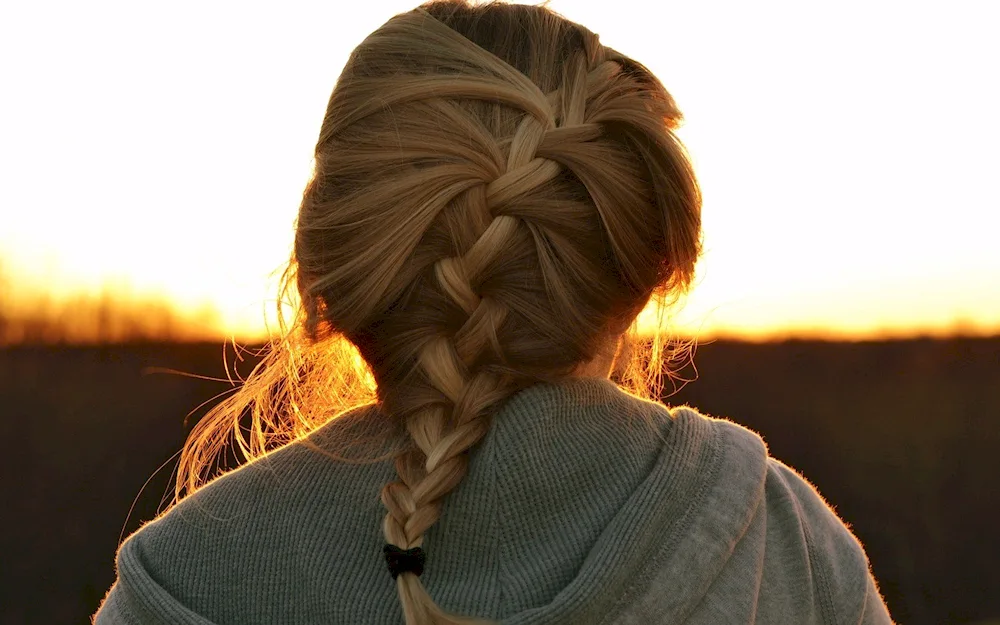 Girl with braids
