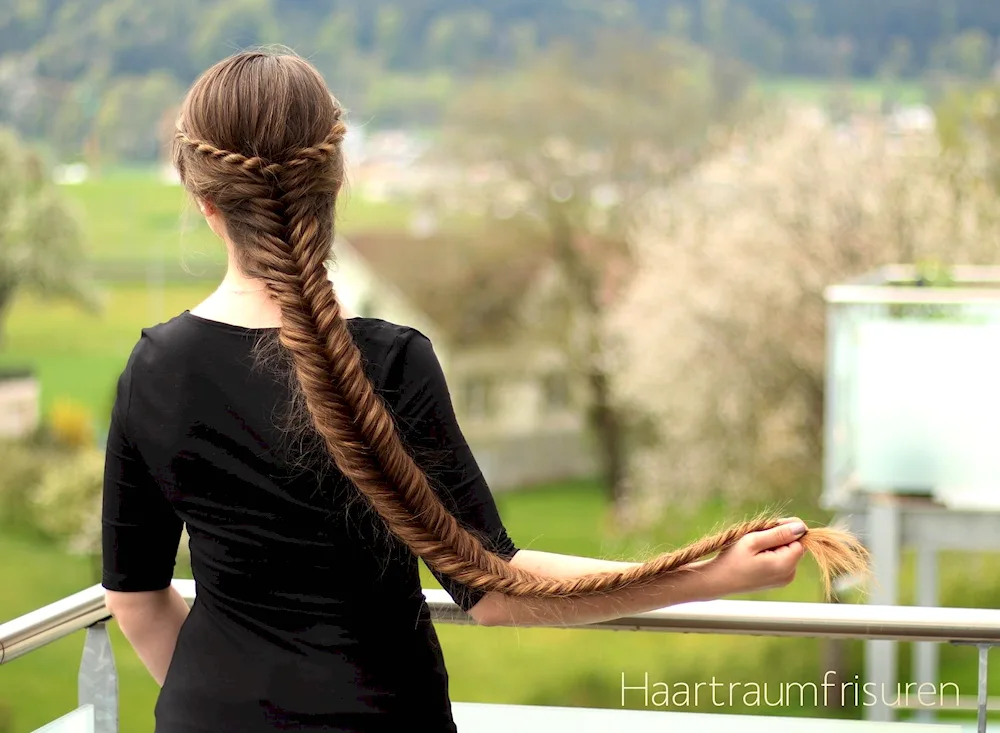 Girl with braids