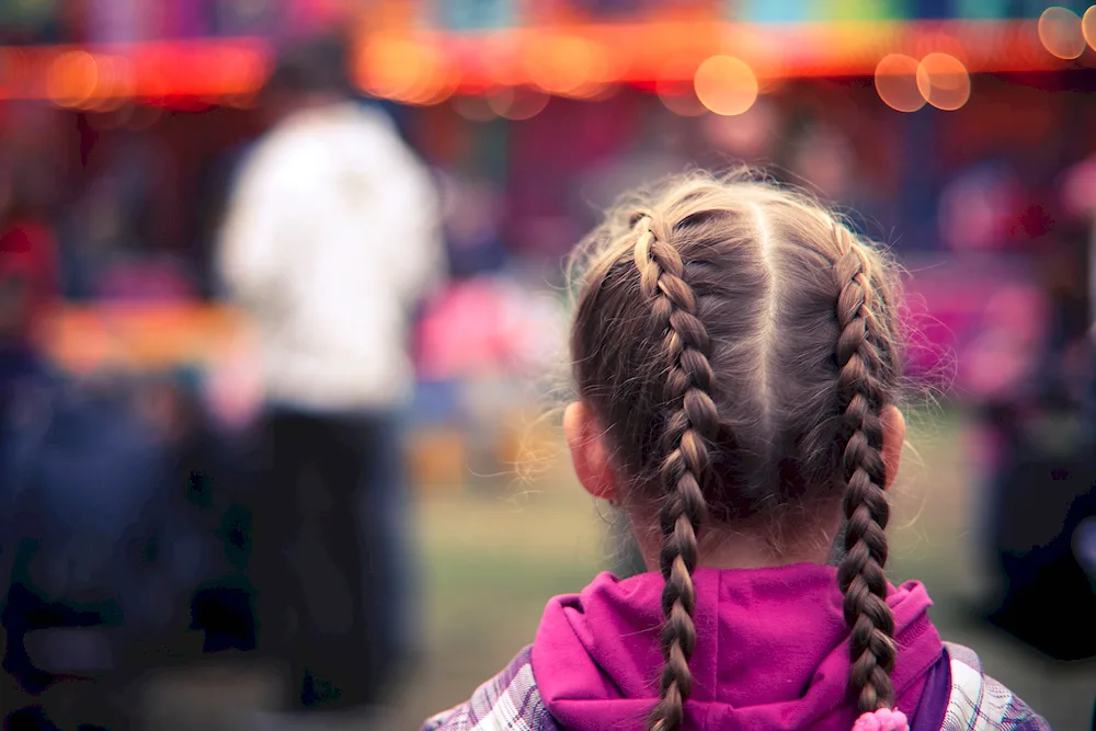 Girl with braids