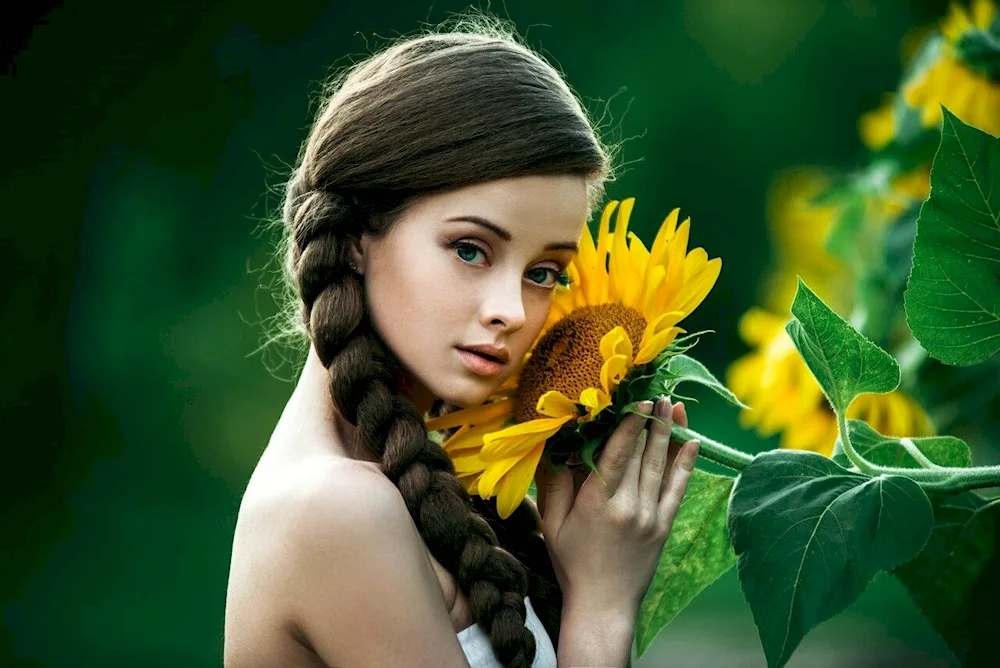 Girl with braid
