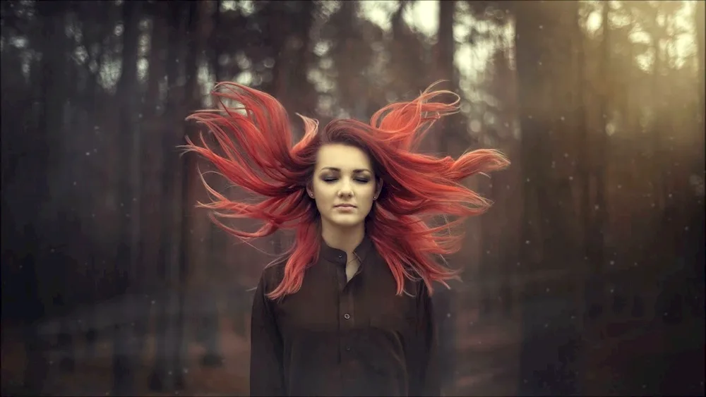 Girl with red hair