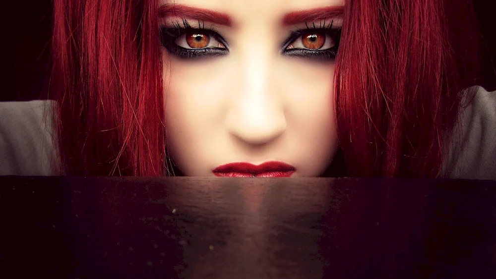 Girl with red hair