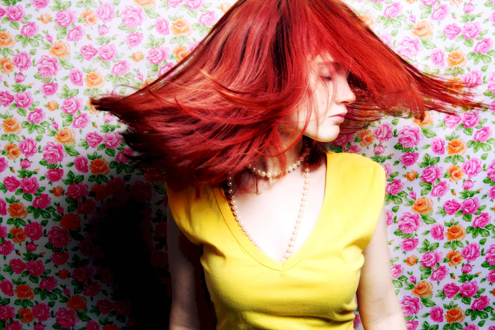 Girl with red hair
