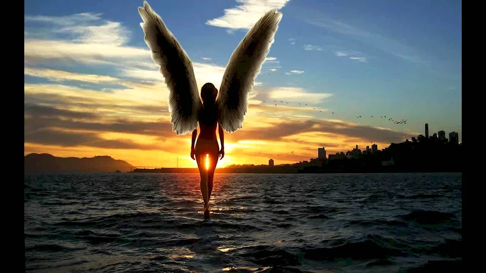 Girl with wings