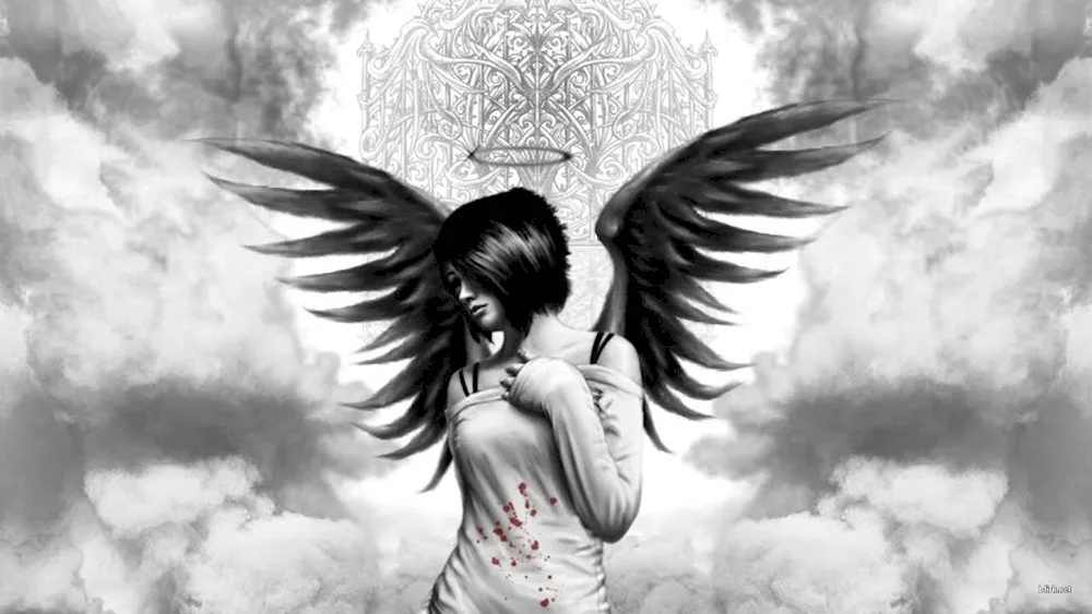 Girl with wings picture