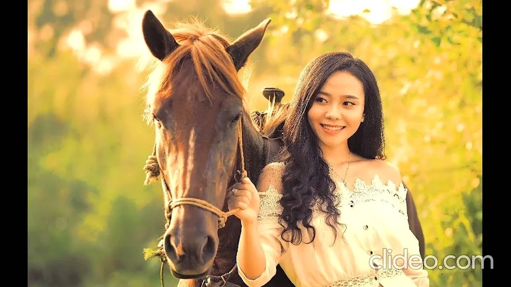 Girl with horse