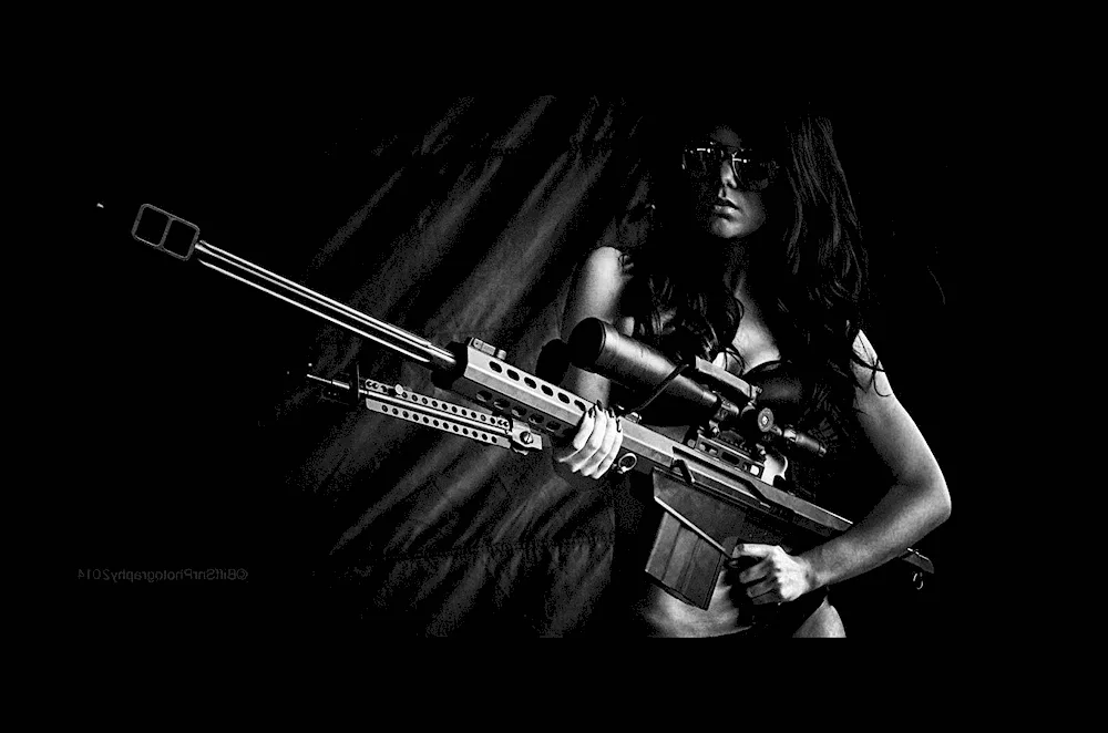 Girl with guns