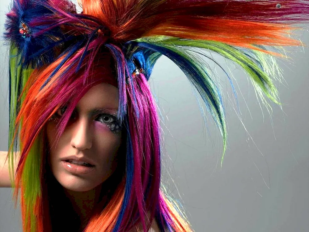 Girl with feathers in her hair