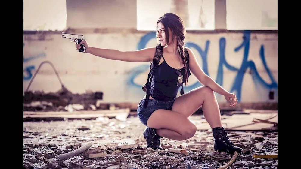 Girl with a gun