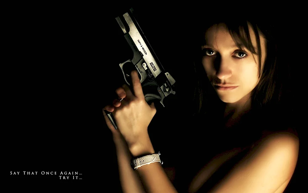 Girl with a gun