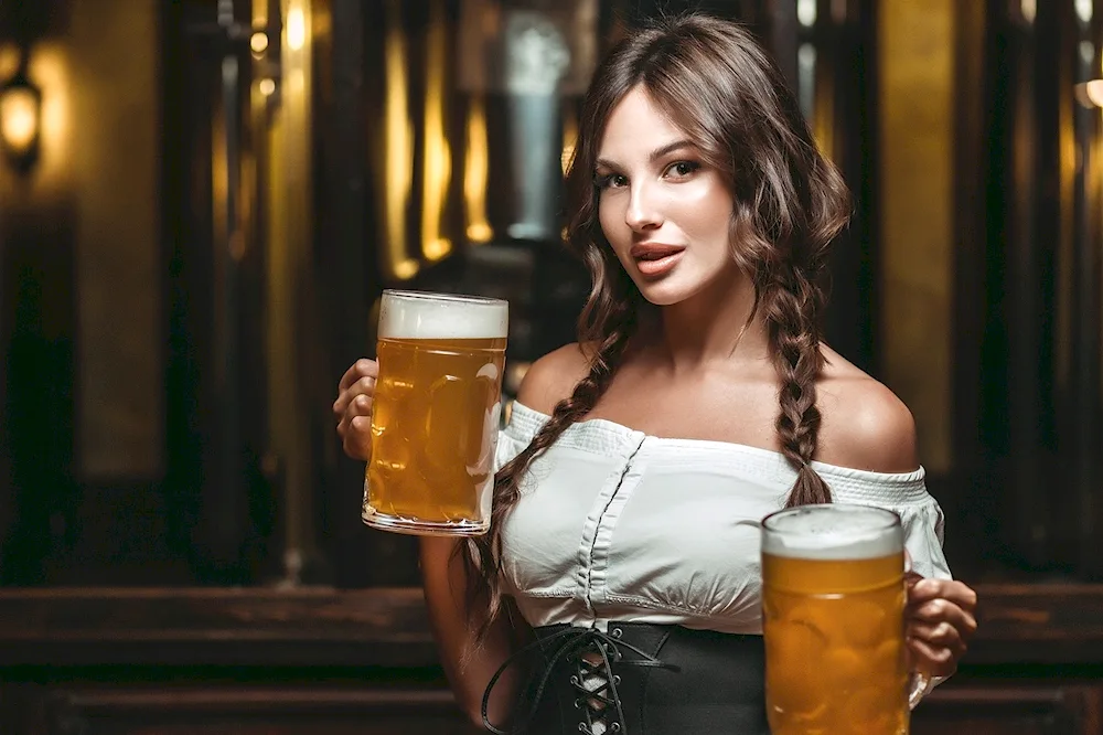 Girl with beer