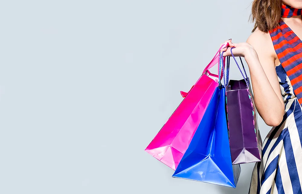 Girl with shopping