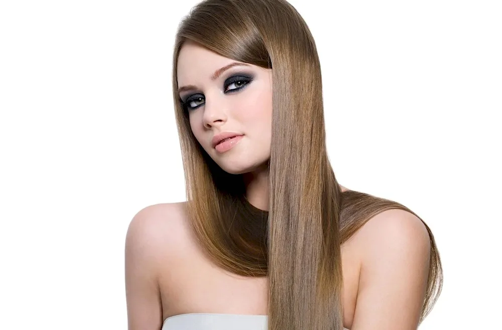 Girl with straight hair