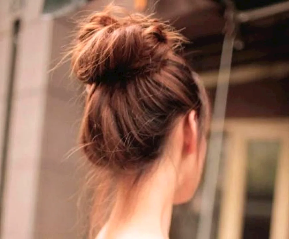 Girl with bun