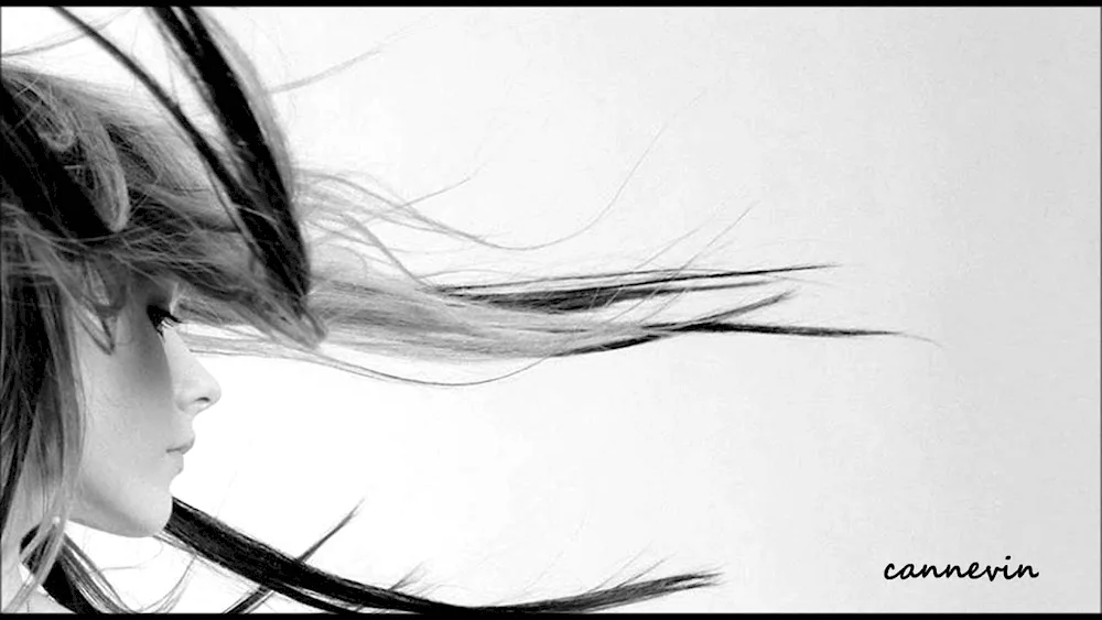 Girl with wavy hair