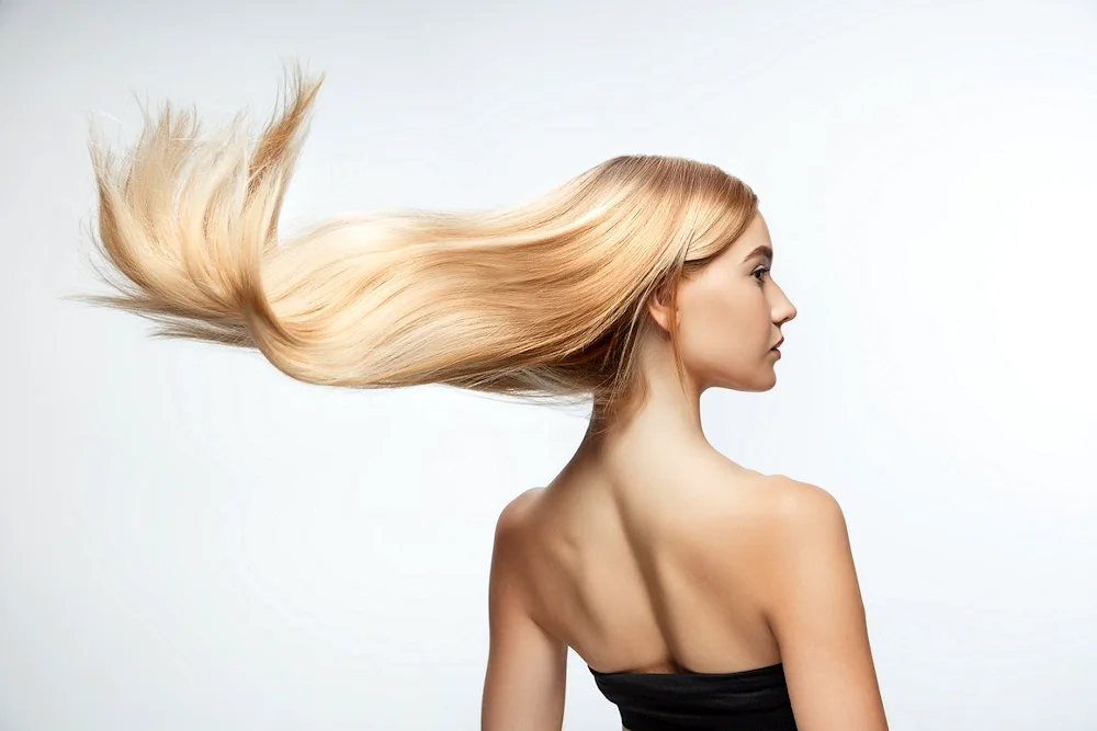 Girl with wavy hair