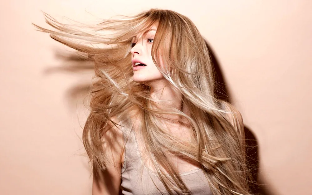 Girl with wavy hair