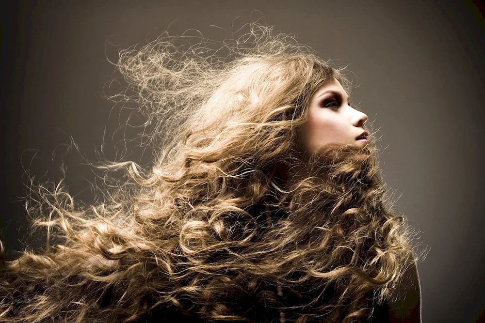 Girl with wavy hair