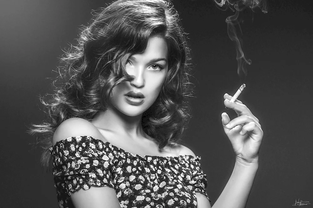 Girl with cigarette