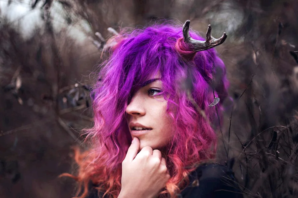 Pink hair