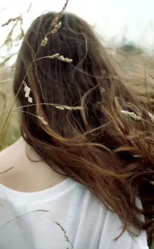 Girl with dark hair