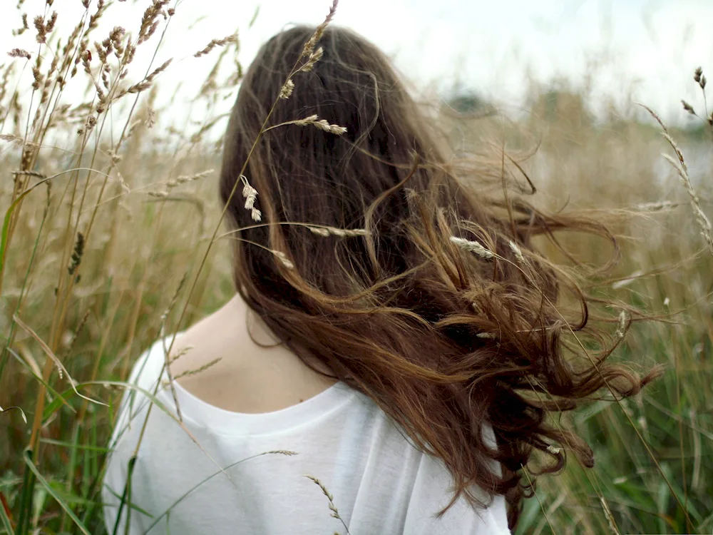 Girl with dark hair